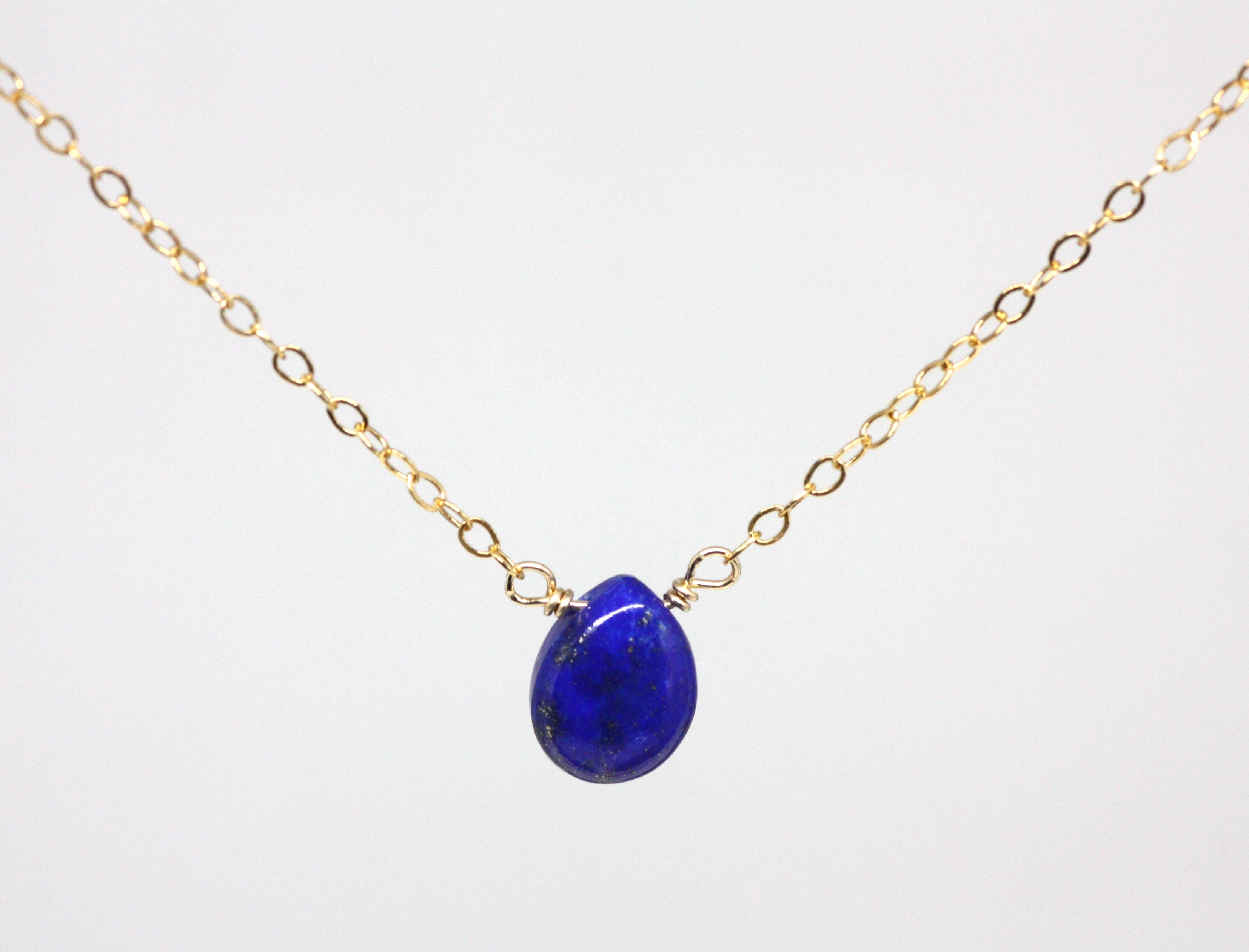Lapis Lazuli Small Pendant Necklace