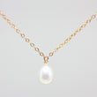 White Pearl Small Pendant Necklace