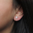 White Pearl Stud Earrings 4-5mm