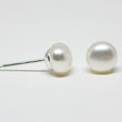 White Pearl Stud Earrings 5mm