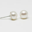 White Pearl Stud Earrings 6.5-7mm