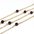 Garnet Wire Wrapped Layering Necklace