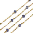 Tanzanite Wire Wrapped Layering Necklace