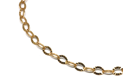 Starburst Links Gold Chain Bracelet