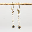 Pearl and Cubic Zirconia Drop Earrings