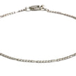 Figaro Silver Chain Bracelet