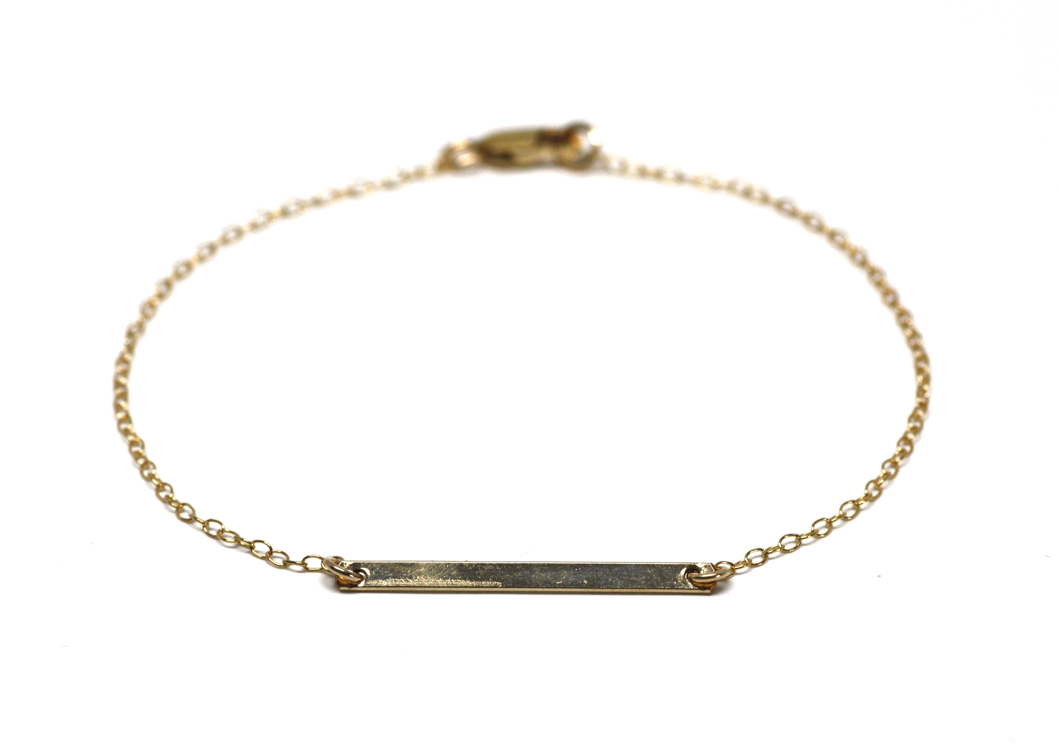 Smooth Bar Gold Layering Bracelet