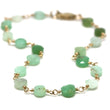 Chrysoprase Bracelet in Wire Wrapped Gold