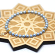 Baby Blue Pearl and Gold Wrist Tasbih