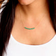 Emerald Ombré Bar Necklace
