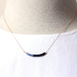 Sapphire Ombré Bar Necklaces in Gold — P'tite Jolie
