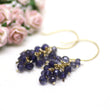 Blueberry Iolite Cluster Earrings