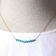Turquoise Bar Necklaces in Gold — P'tite Jolie