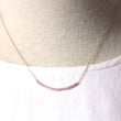 Gemstone Bar Necklace in Sterling Silver CLEARANCE