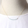 Aquamarine Bar Necklace