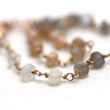 Nathalia Wire Wrapped Gemstone Bracelet in Rose Gold Filled CLEARANCE