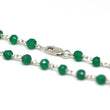 Green Onyx Bracelet in Wire Wrapped Silver