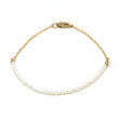 White Pearl Half Bar Bracelet