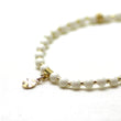 White Ivory Pearl and Gold Wrist Tasbih