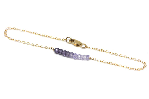 Amethyst Petite Bar Bracelet