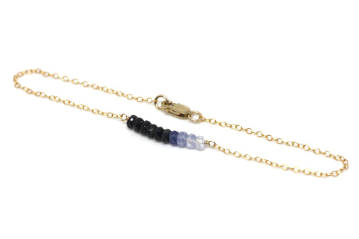 Sapphire Petite Bar Bracelet