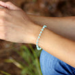 Sky Blue Apatite Bracelet in Wire Wrapped Silver