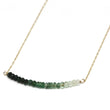 Emerald Ombré Bar Necklace