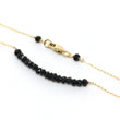 Black Spinel Bar Necklace
